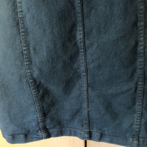 Women’s Y2k VTG spaghetti strap stretchy chambray denim dress - Picture 8 of 15